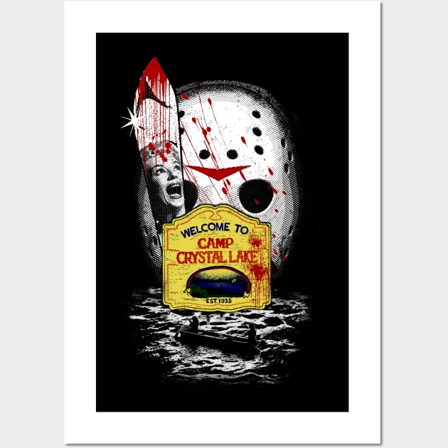 Jason The 13th Wall Art by Dark Planet Tees